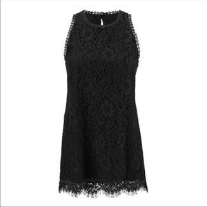 Cabi | 3605 Black Lace Display Tank Top | M